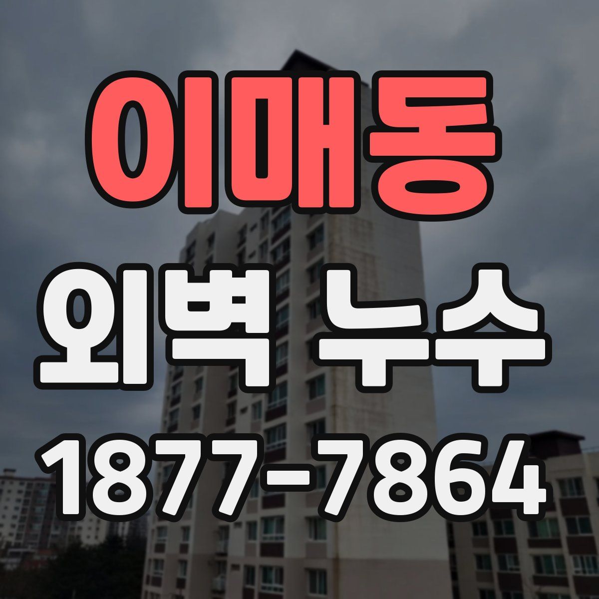 이매동 외벽 누수