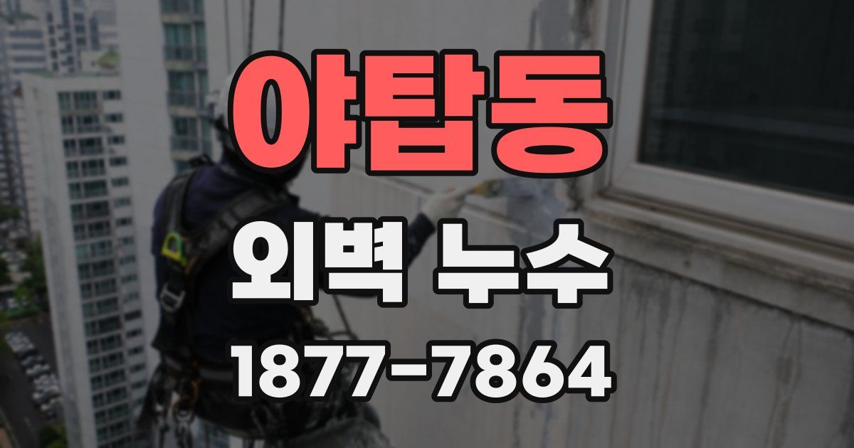 야탑동 외벽 누수