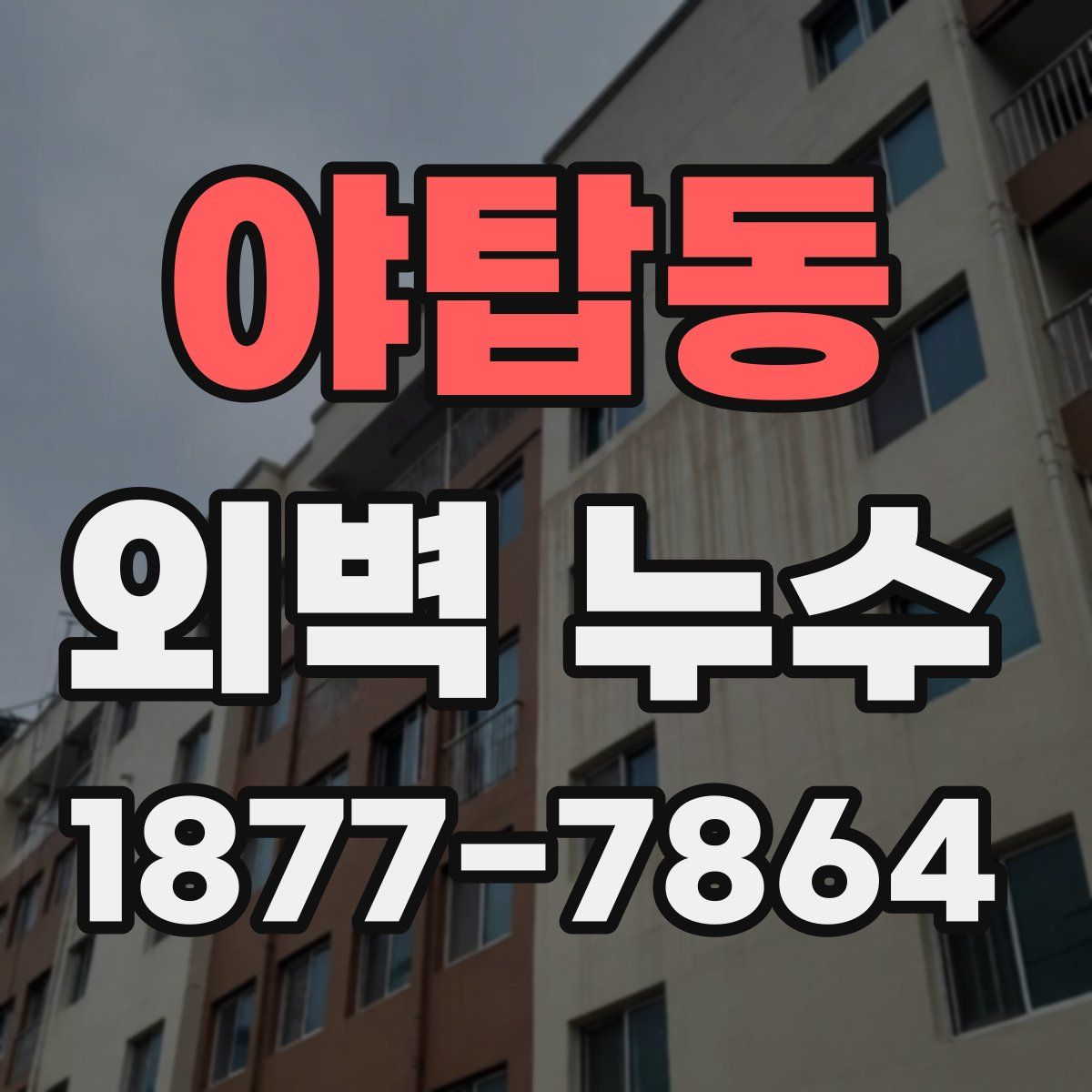 야탑동 외벽 누수