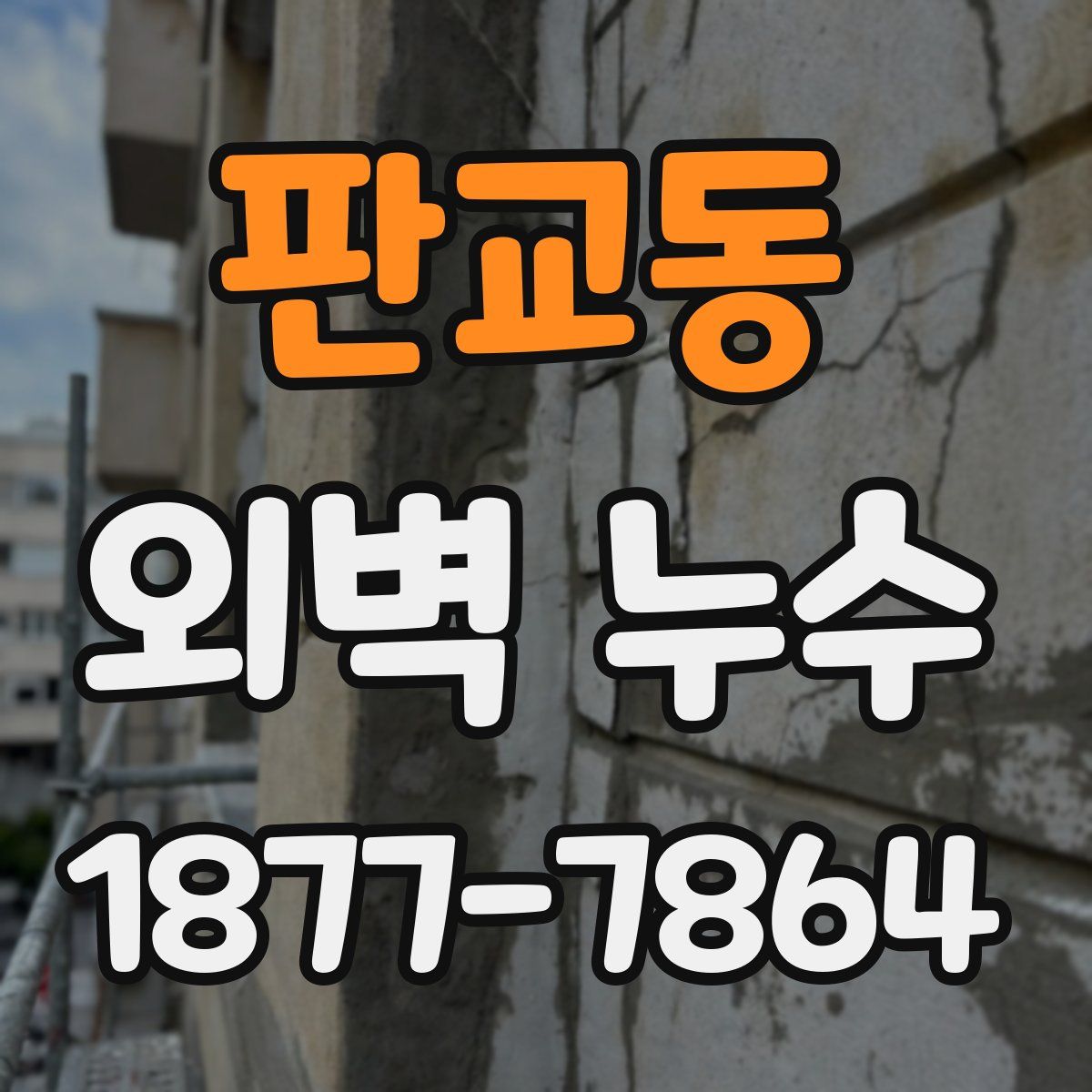 판교동 외벽 누수