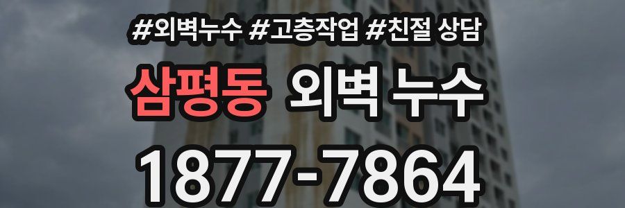 삼평동 외벽 누수