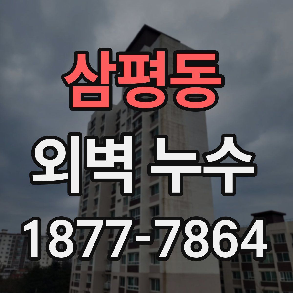 삼평동 외벽 누수