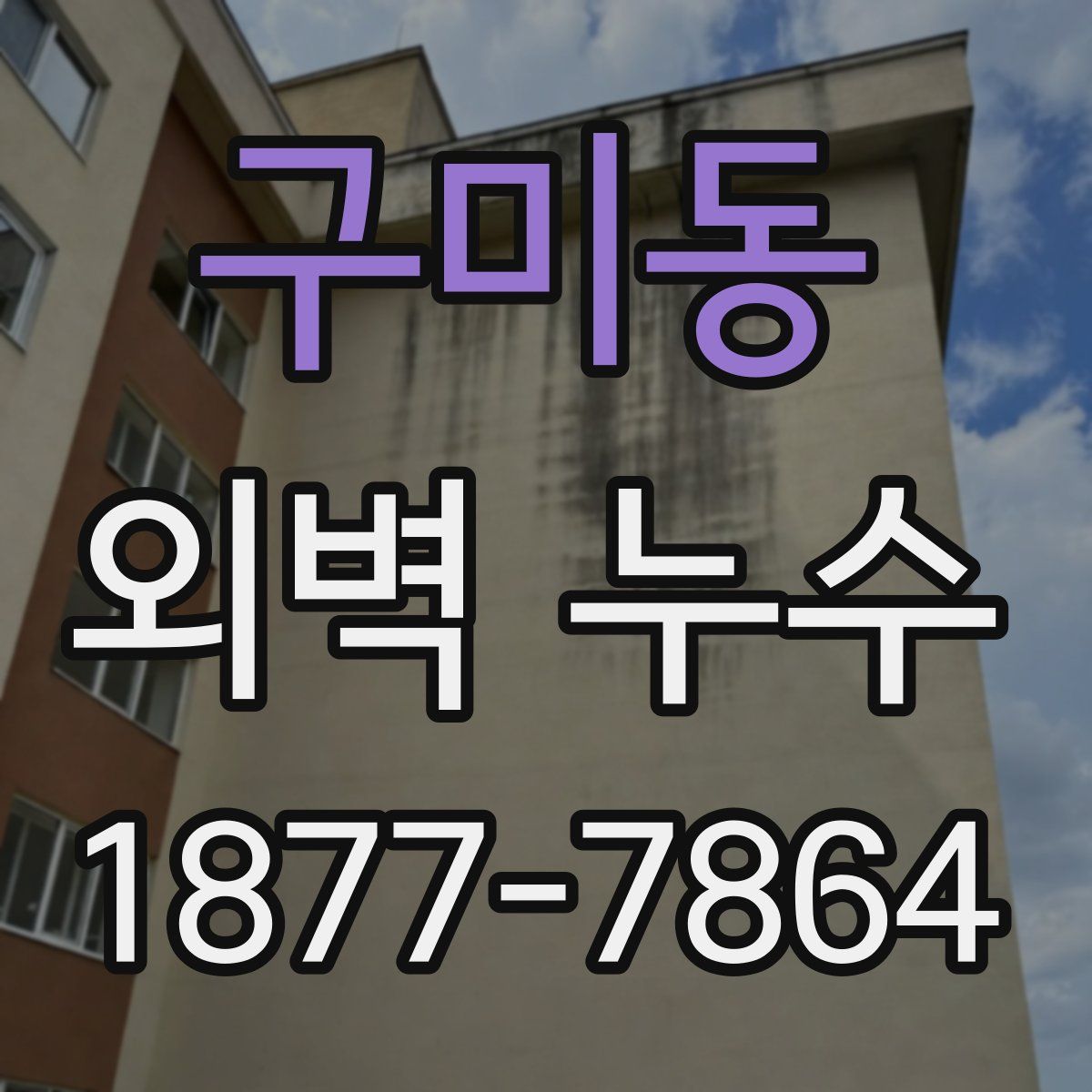 구미동 외벽 누수