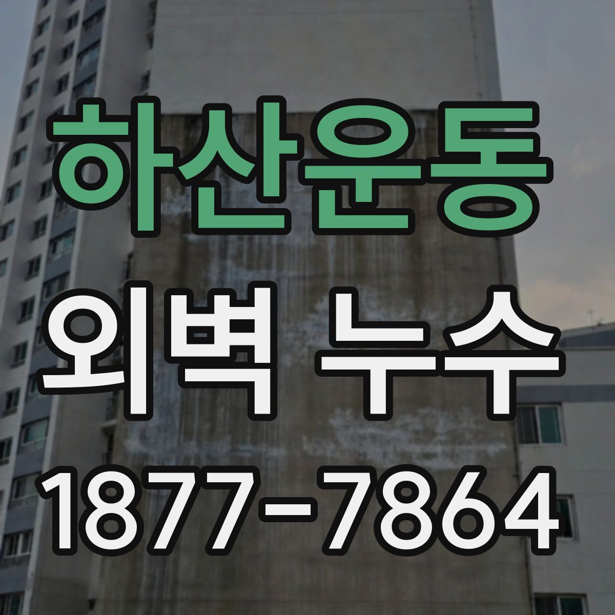 하산운동 외벽 누수