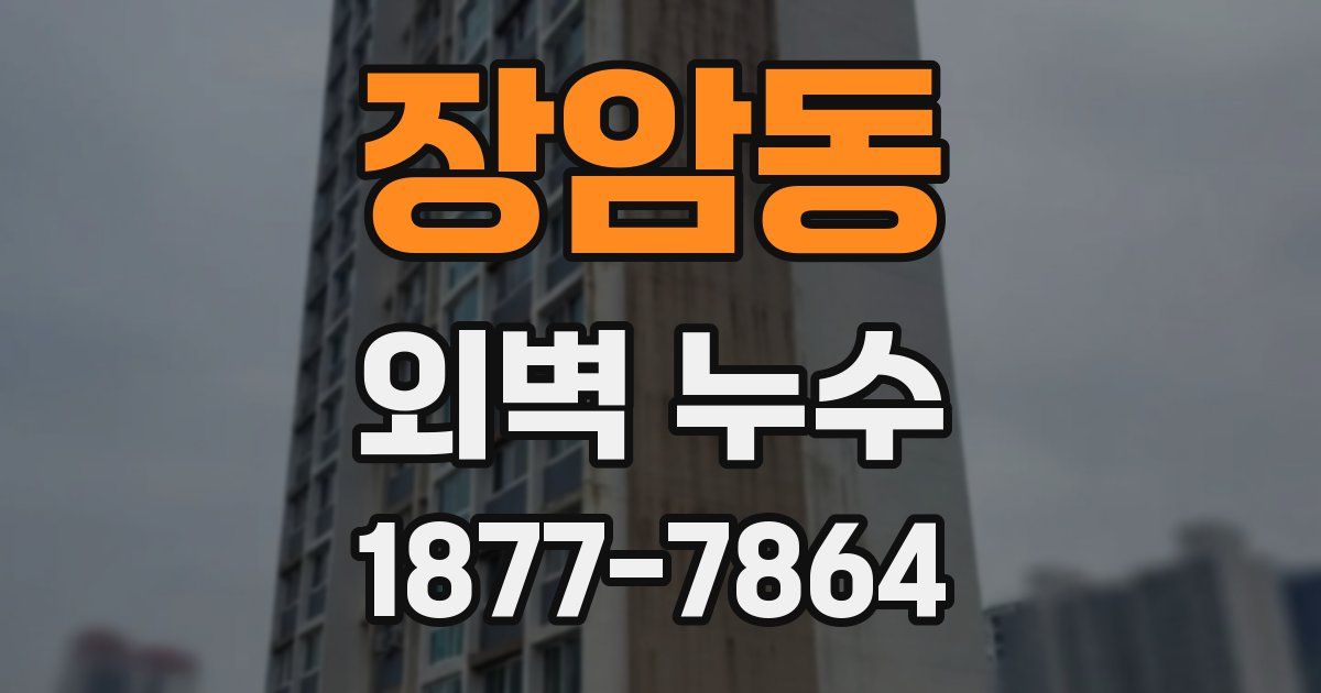 장암동 외벽 누수