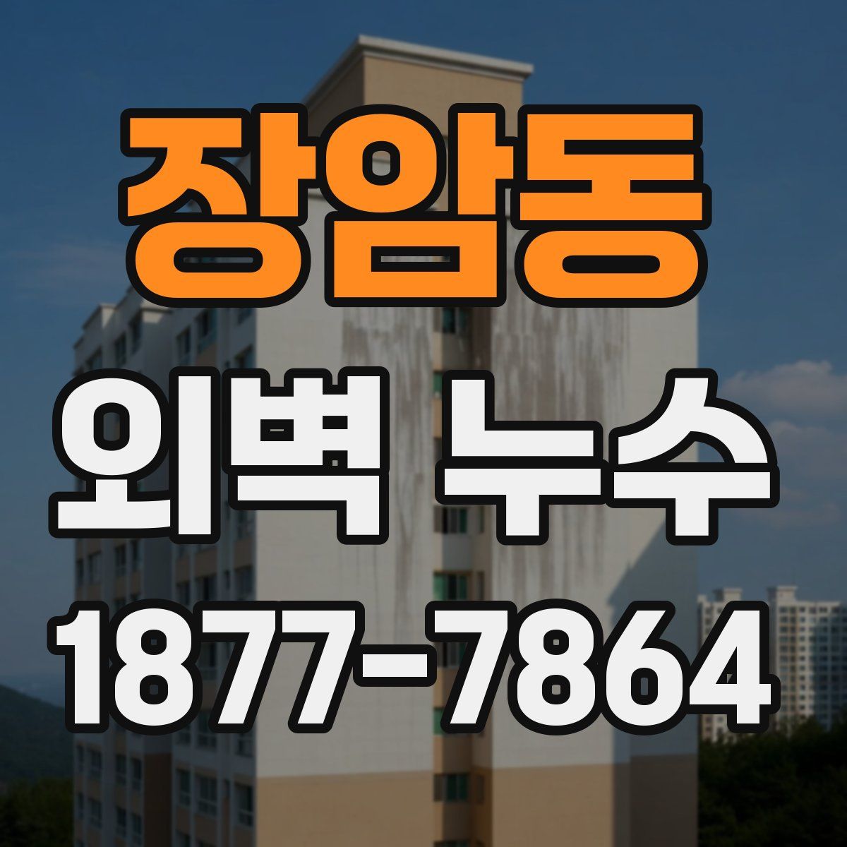 장암동 외벽 누수