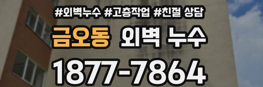 금오동 외벽 누수