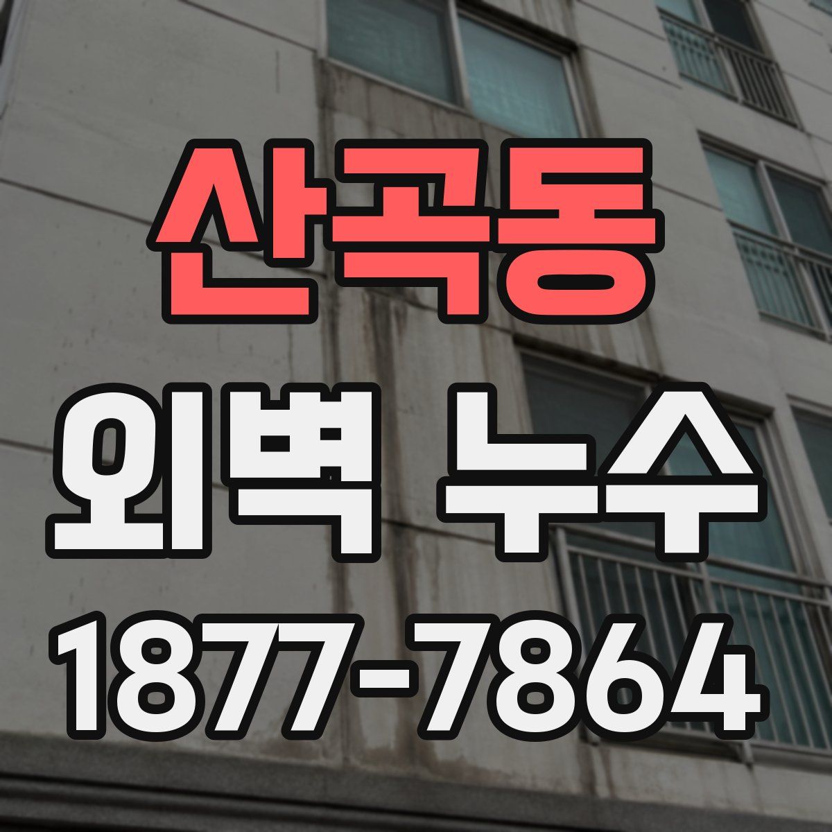 산곡동 외벽 누수