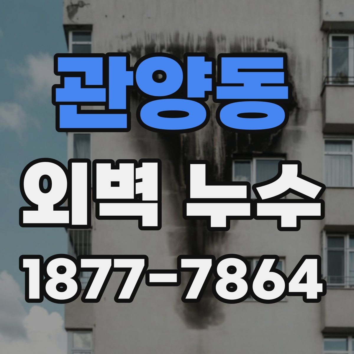 관양동 외벽 누수 흔적이 보일 때의 대응 순서