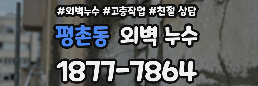 평촌동 외벽 누수
