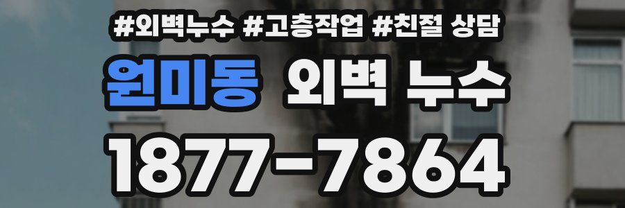 원미동 외벽 누수