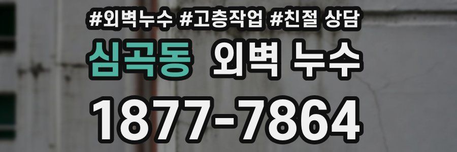 심곡동 외벽 누수