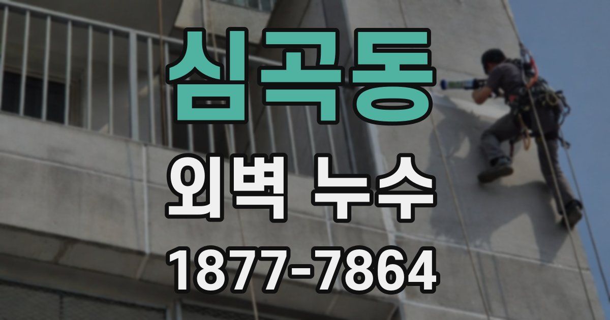 심곡동 외벽 누수
