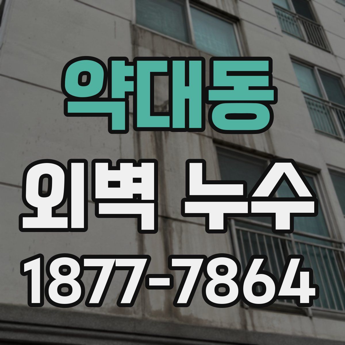 약대동 외벽 누수