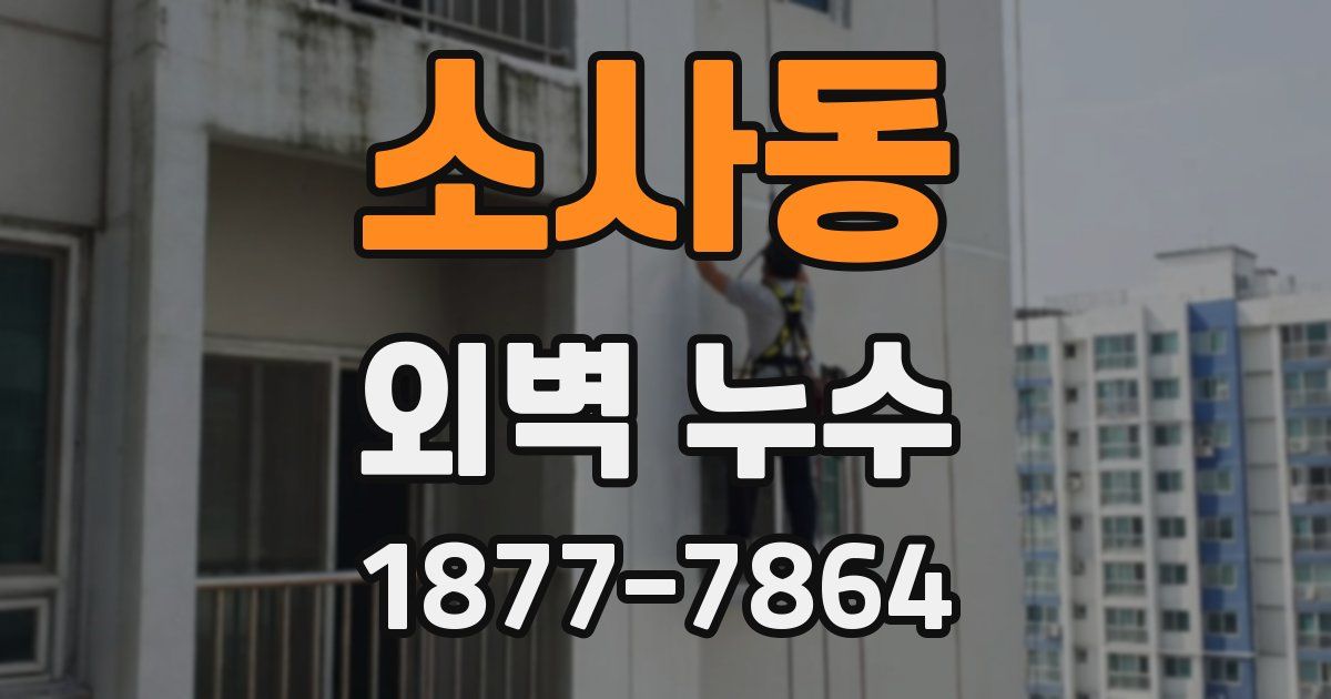 소사동 외벽 누수