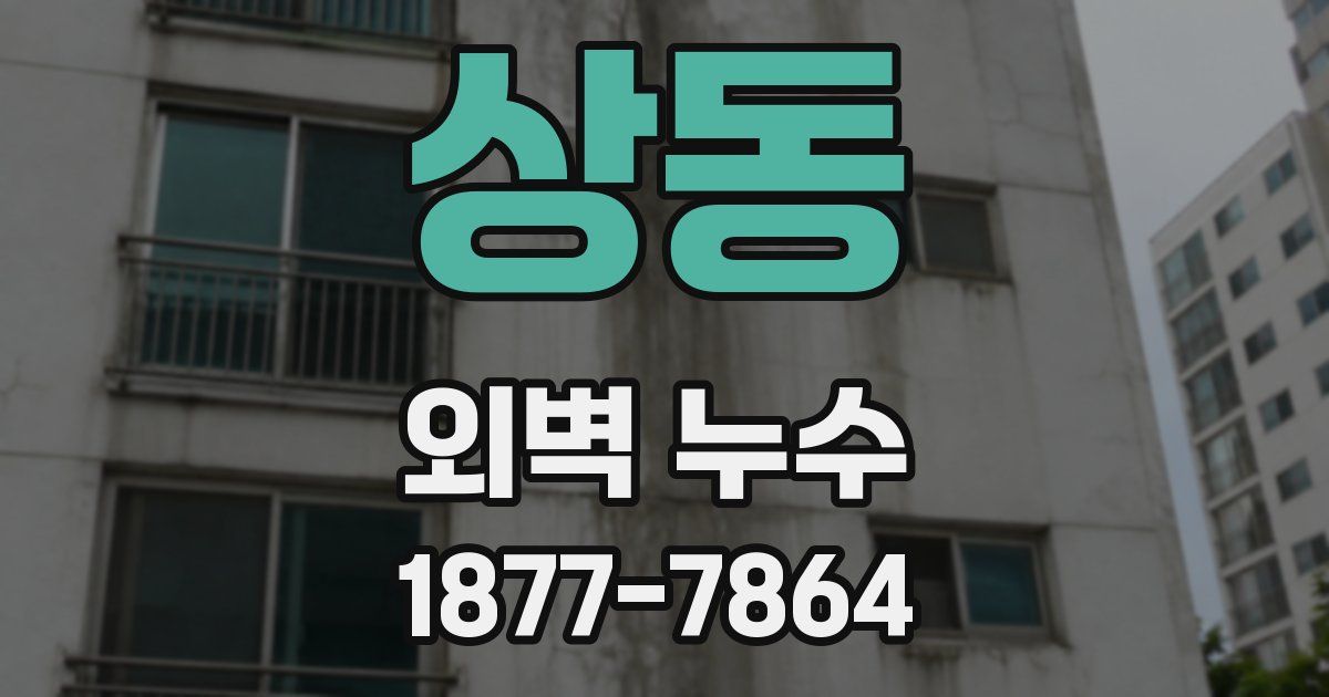 상동 외벽 누수