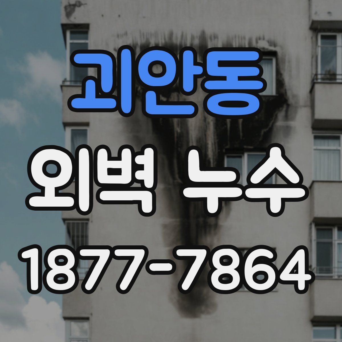 괴안동 외벽 누수