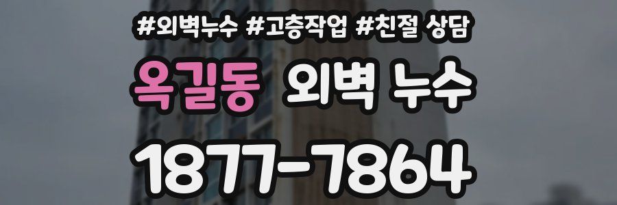 옥길동 외벽 누수