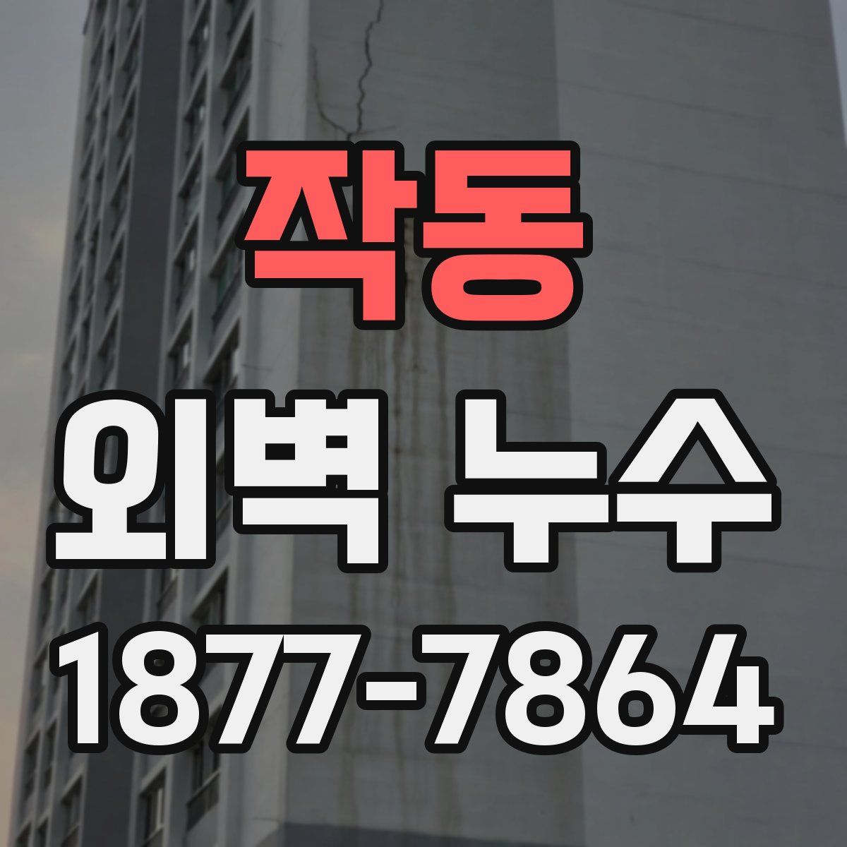 작동 외벽 누수