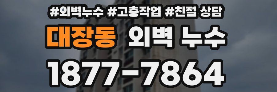 대장동 외벽 누수