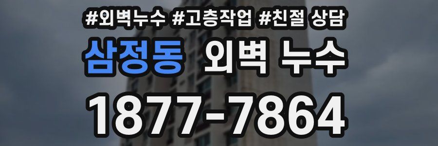 삼정동 외벽 누수