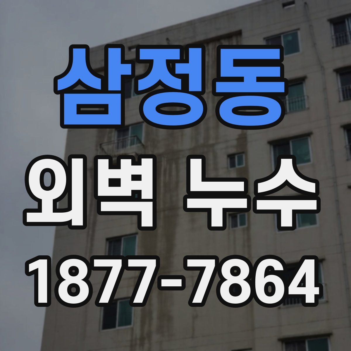 삼정동 외벽 누수