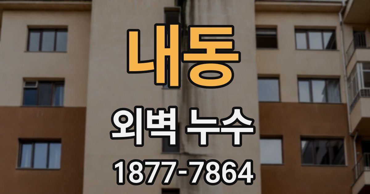 내동 외벽 누수
