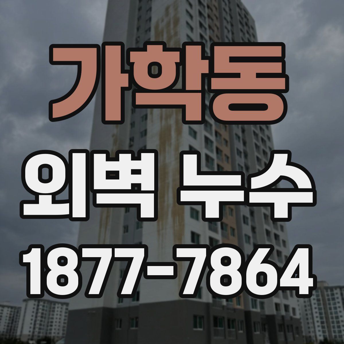 가학동 외벽 누수