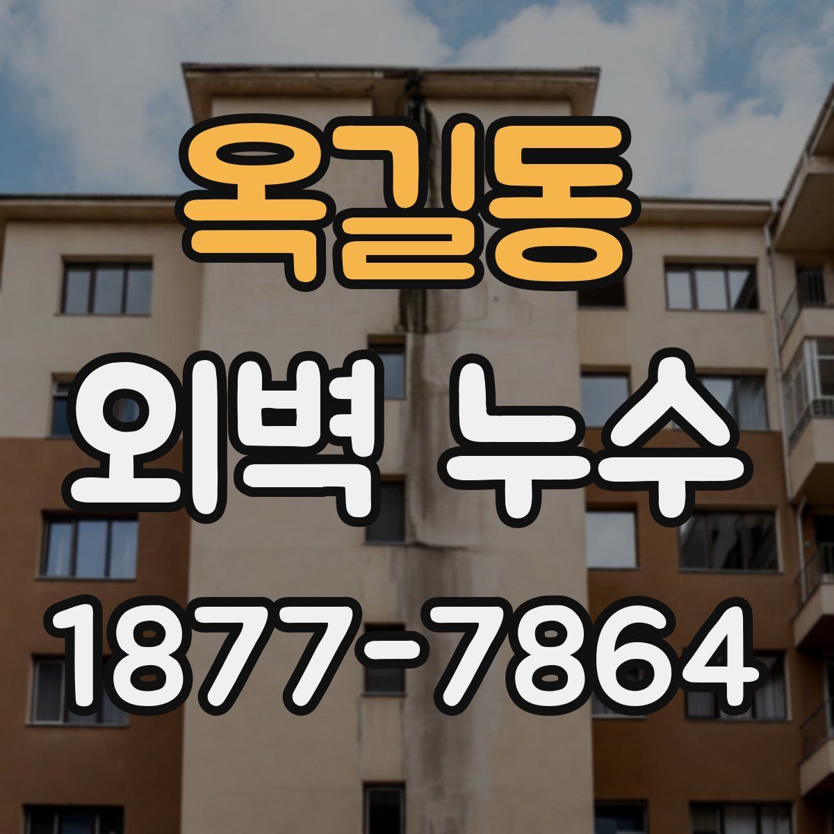 옥길동 외벽 누수