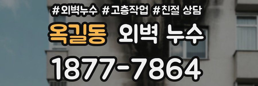 옥길동 외벽 누수