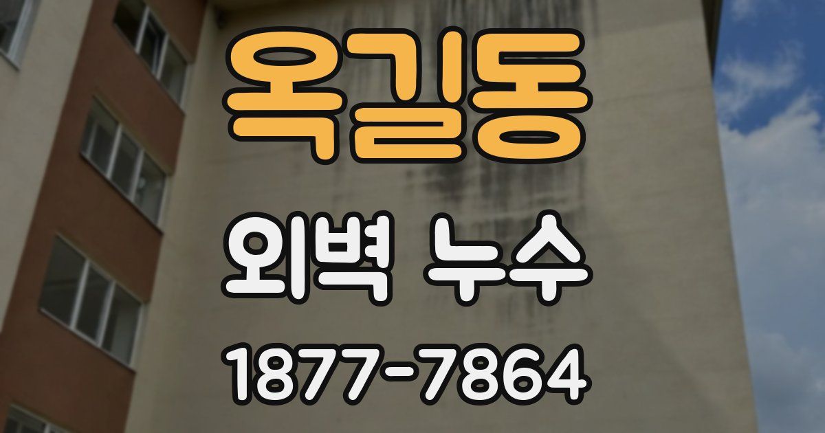 옥길동 외벽 누수