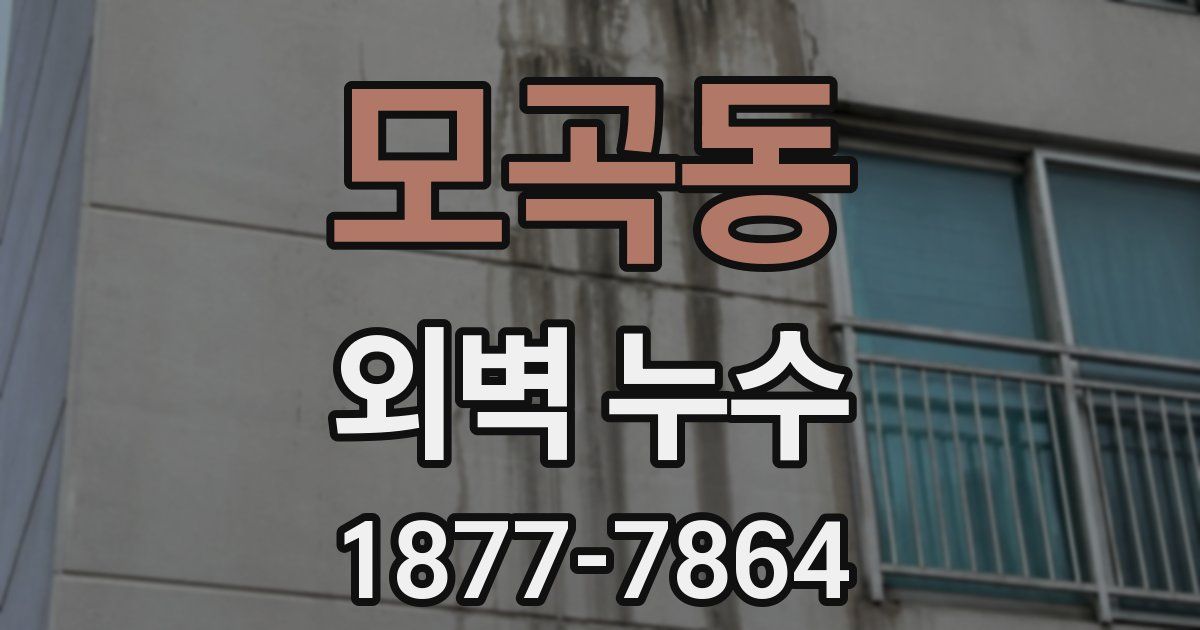 모곡동 외벽 누수