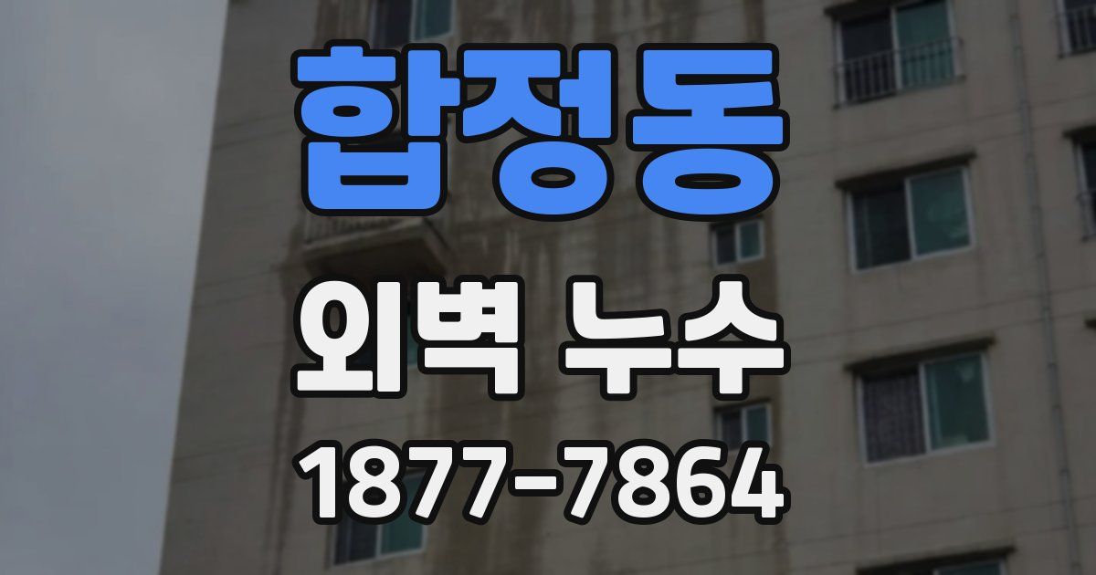 합정동 외벽 누수