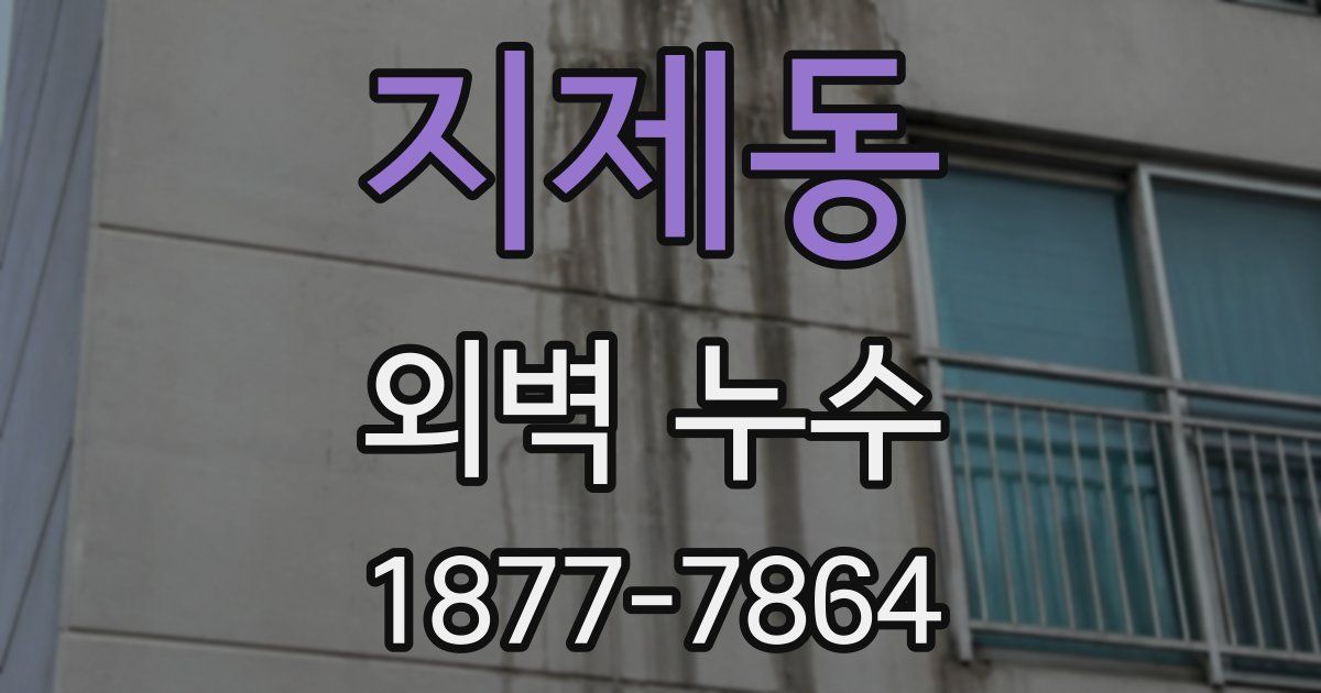 지제동 외벽 누수