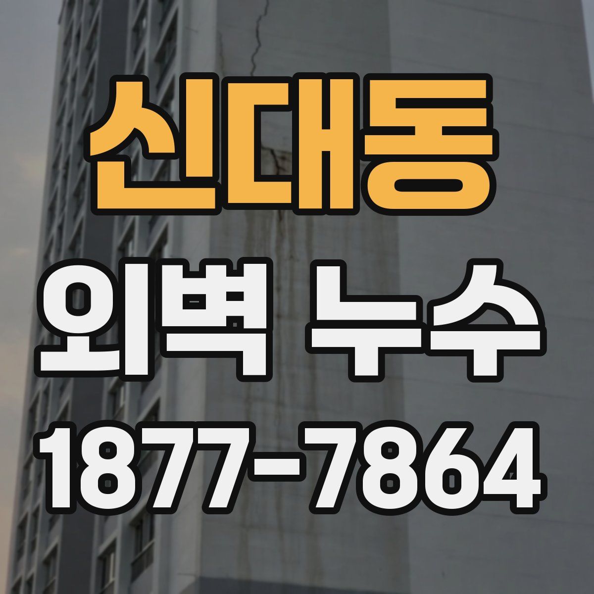 신대동 외벽 누수