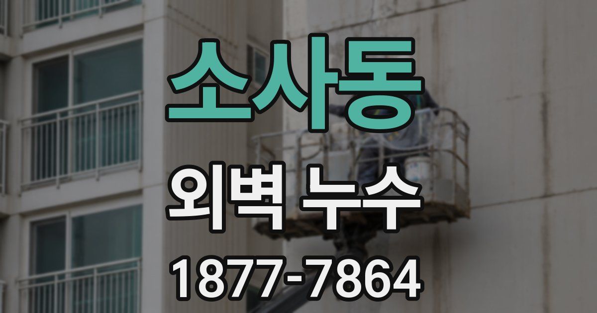 소사동 외벽 누수