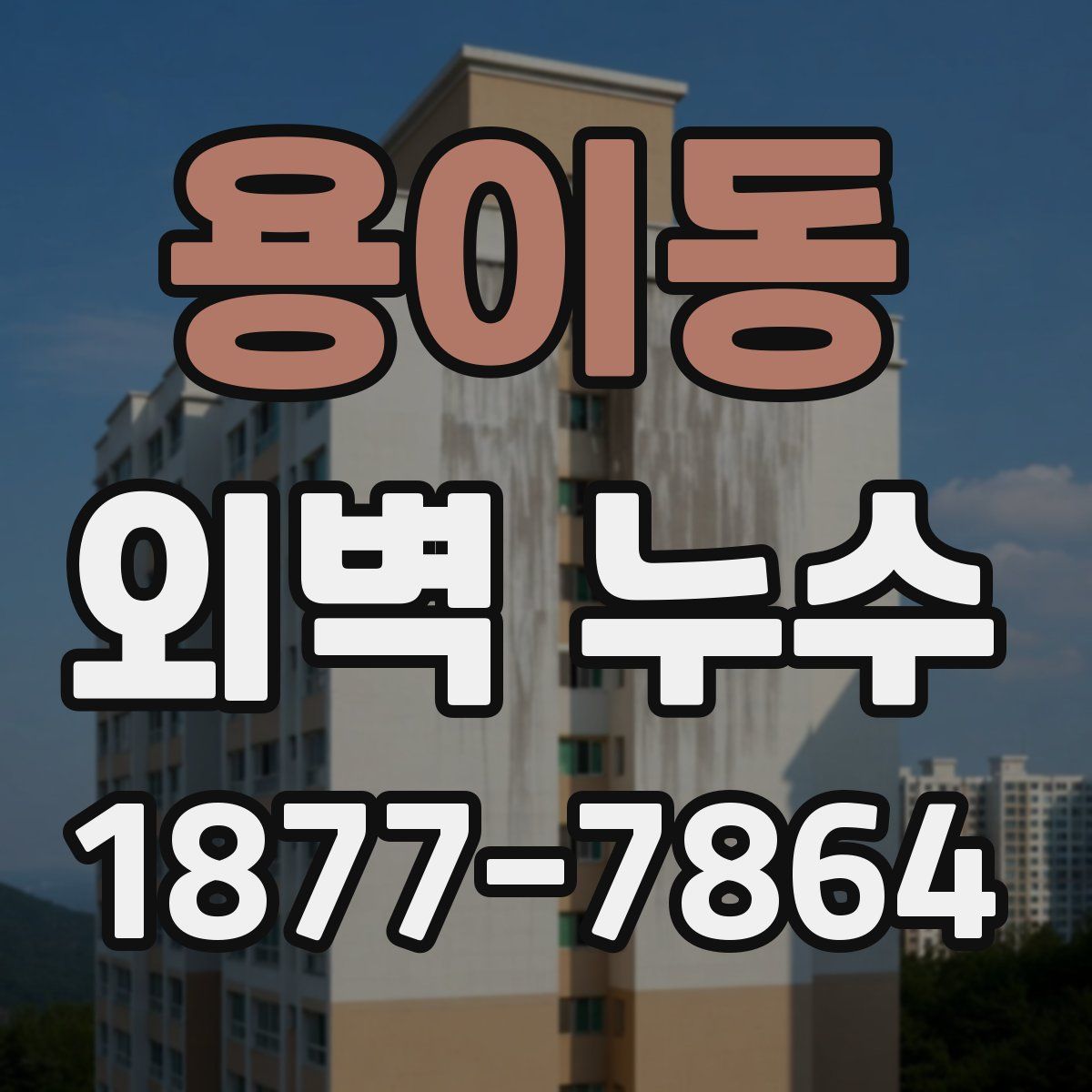 용이동 외벽 누수