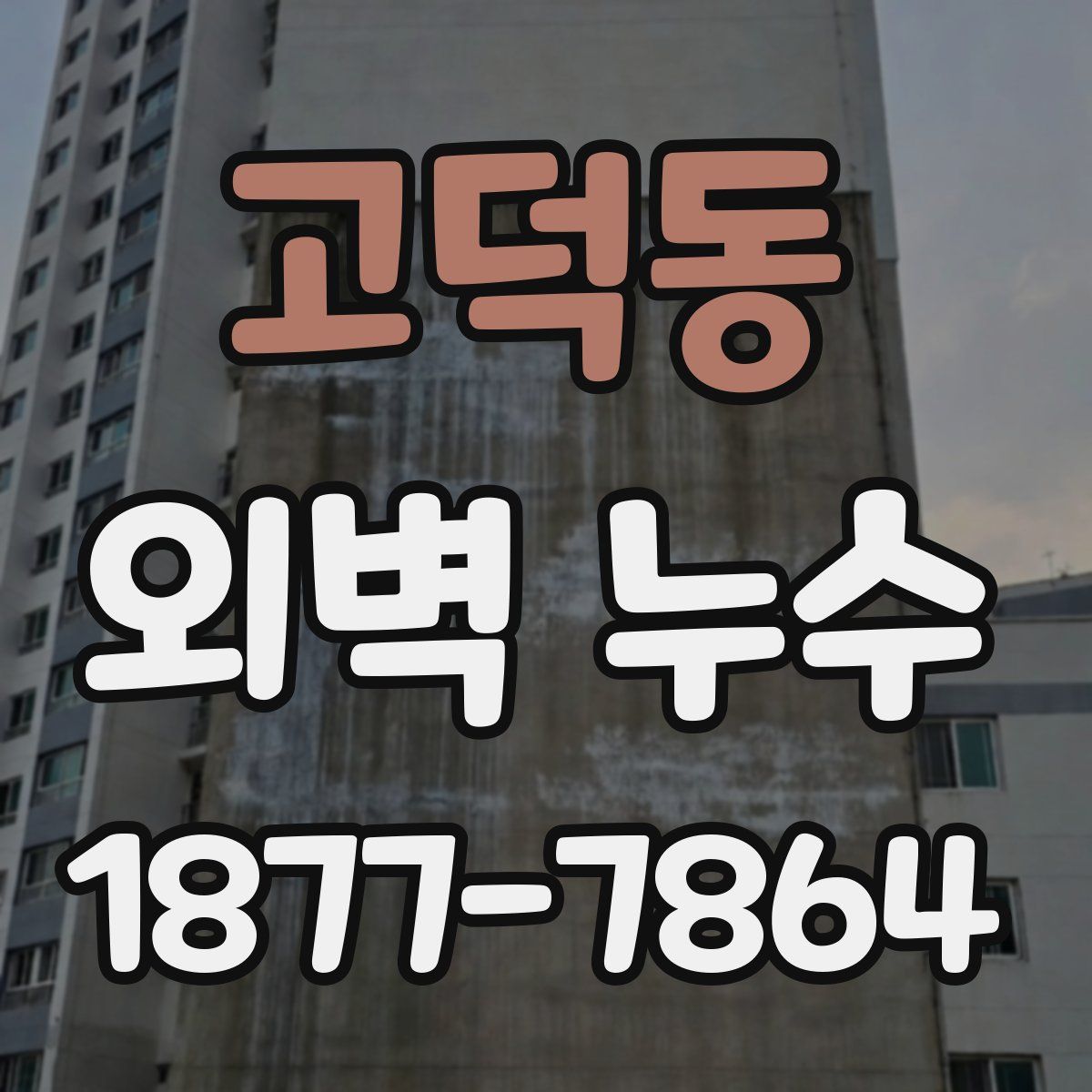 고덕동 외벽 누수