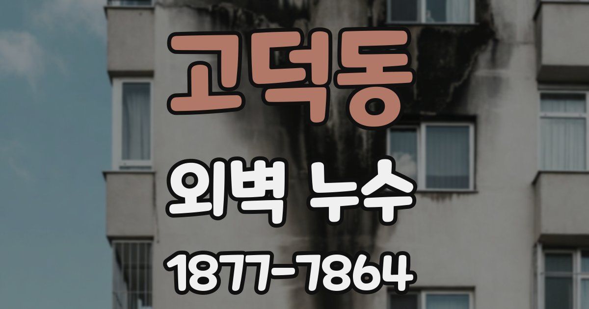 고덕동 외벽 누수