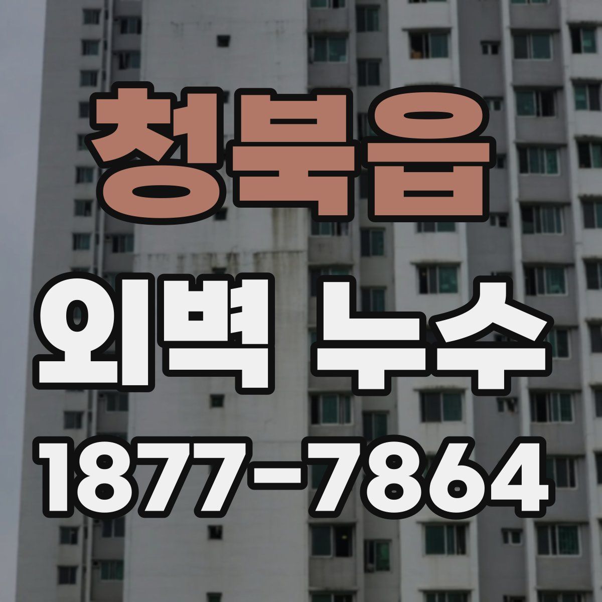 청북읍 외벽 누수