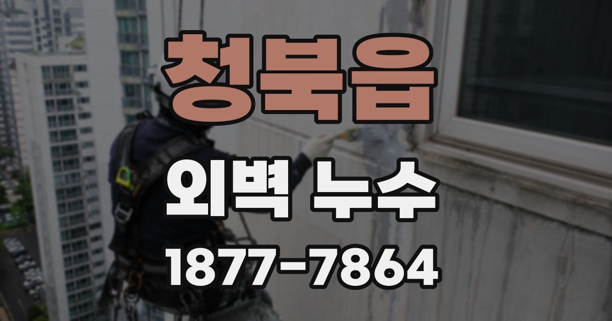 청북읍 외벽 누수