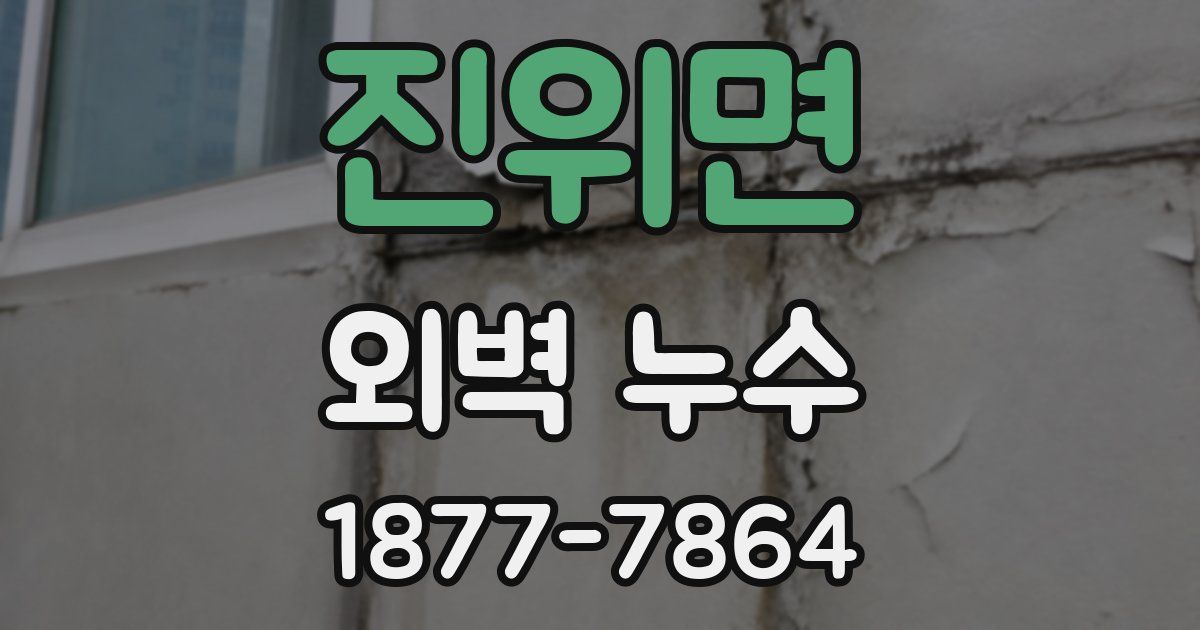 진위면 외벽 누수