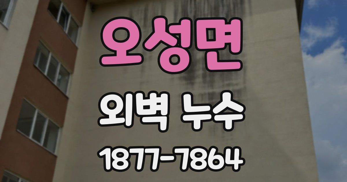 오성면 외벽 누수