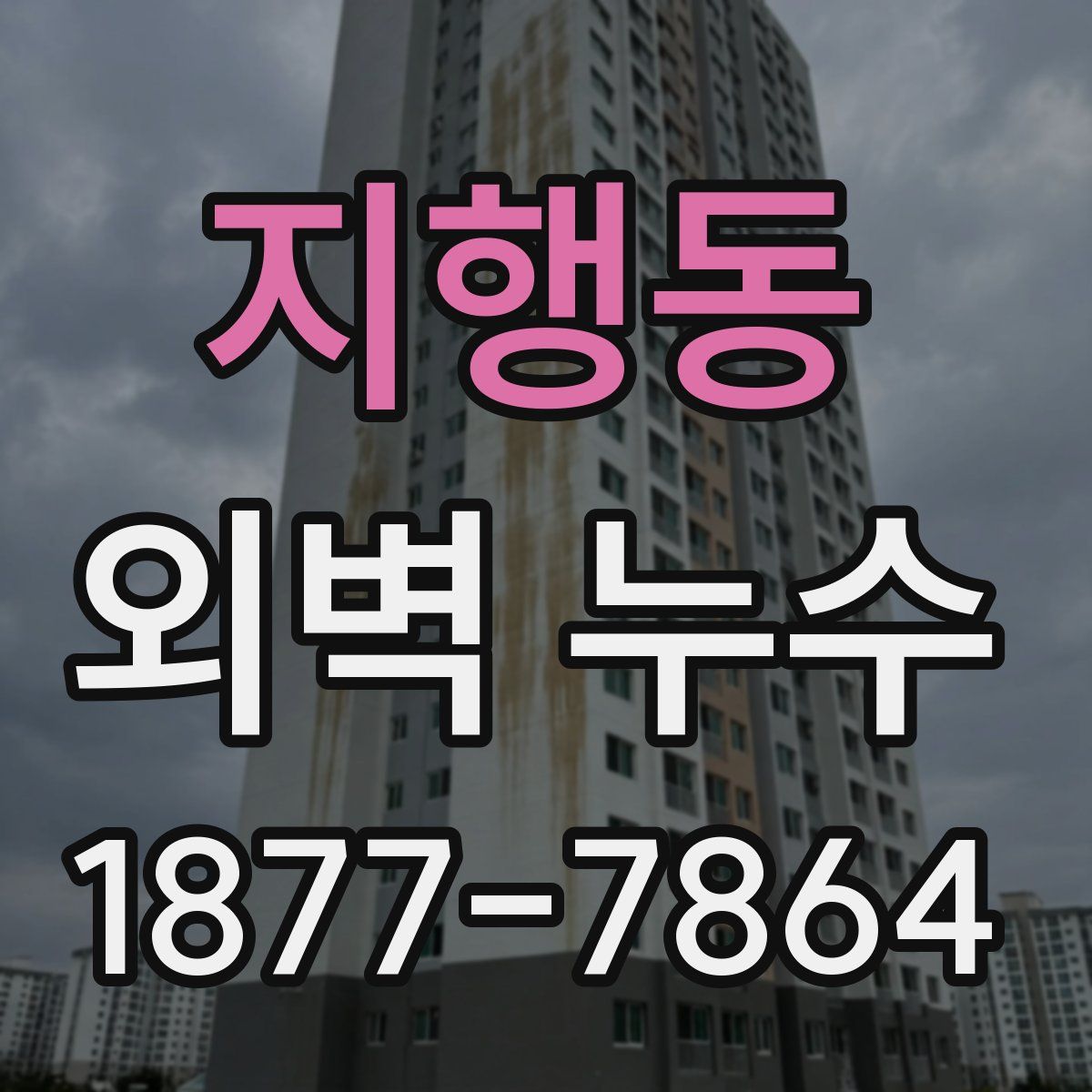 지행동 외벽 누수