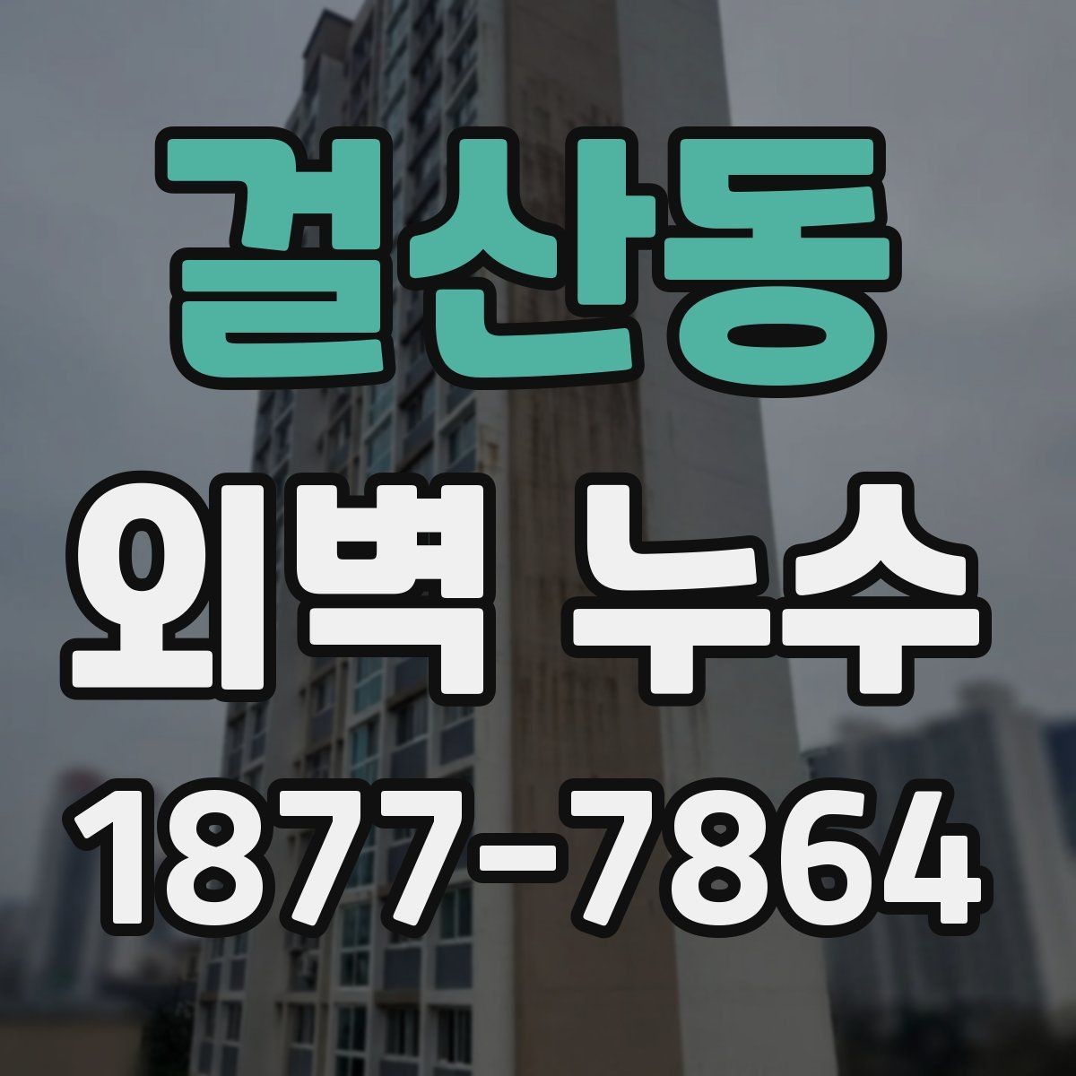 걸산동 외벽 누수 진단과 보수의 기본 흐름