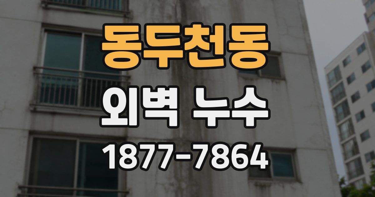 동두천동 외벽 누수