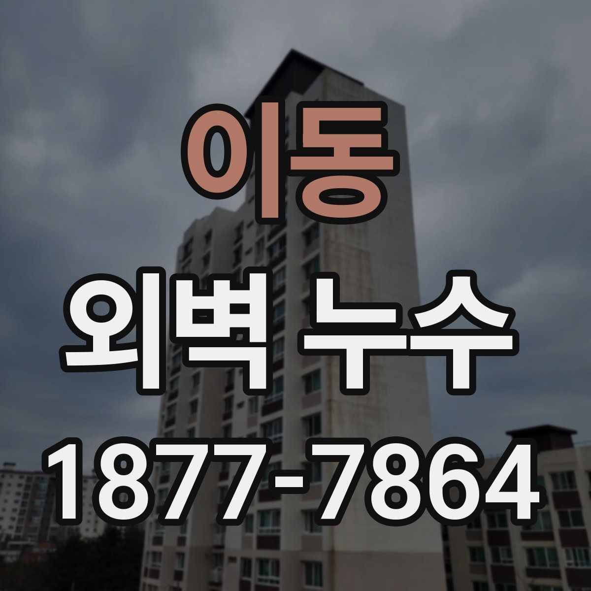 이동 외벽 누수