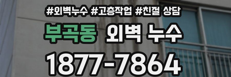 부곡동 외벽 누수