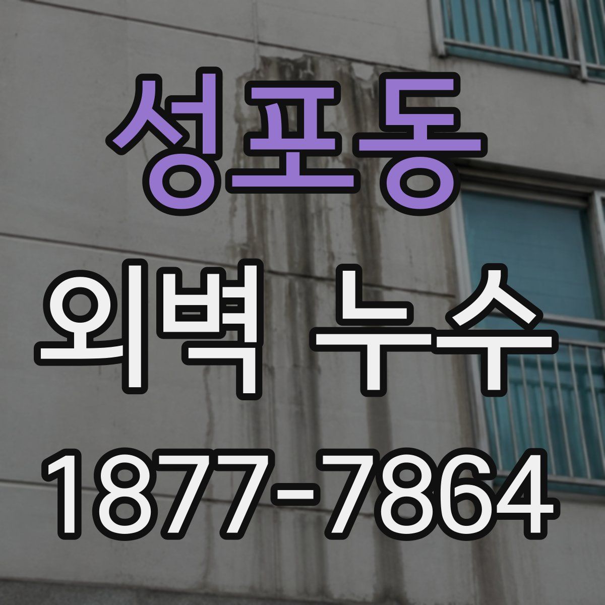 성포동 외벽 누수