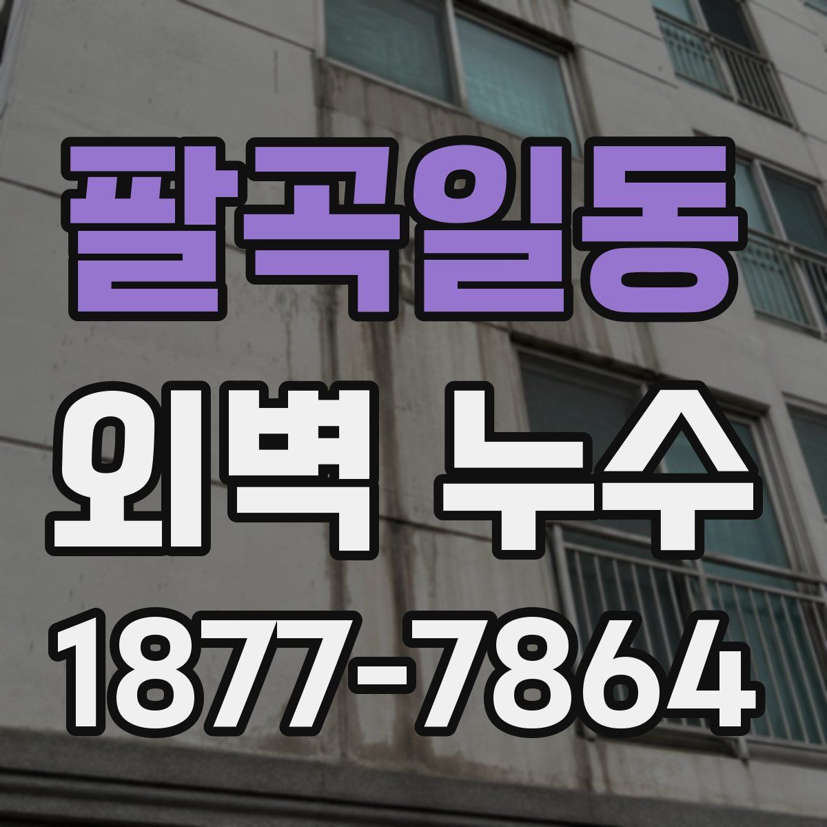 팔곡일동 외벽 누수